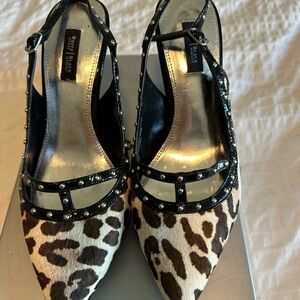 Animal print cute shoes